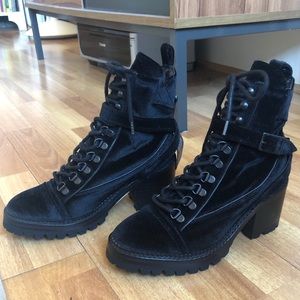Kooples Velvet Booties, size 37